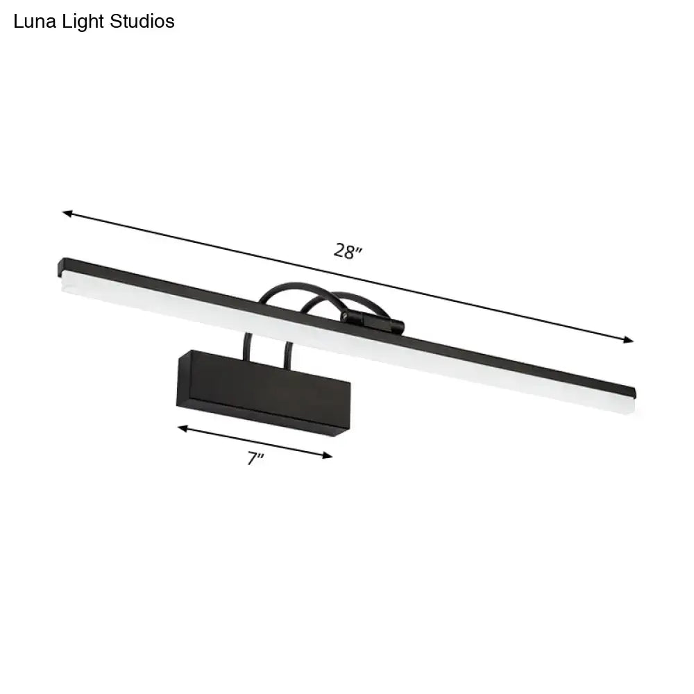 Black Modern Vanity Sconce