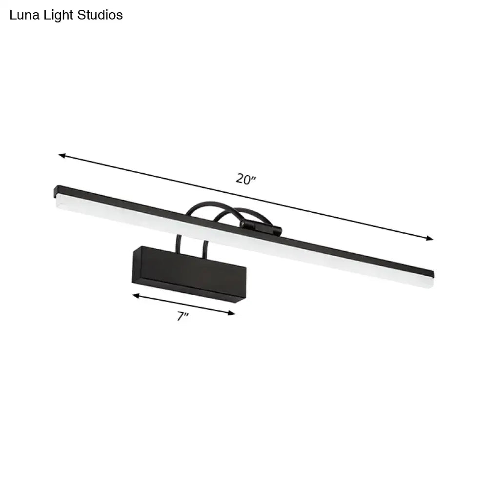 Black Modern Vanity Sconce