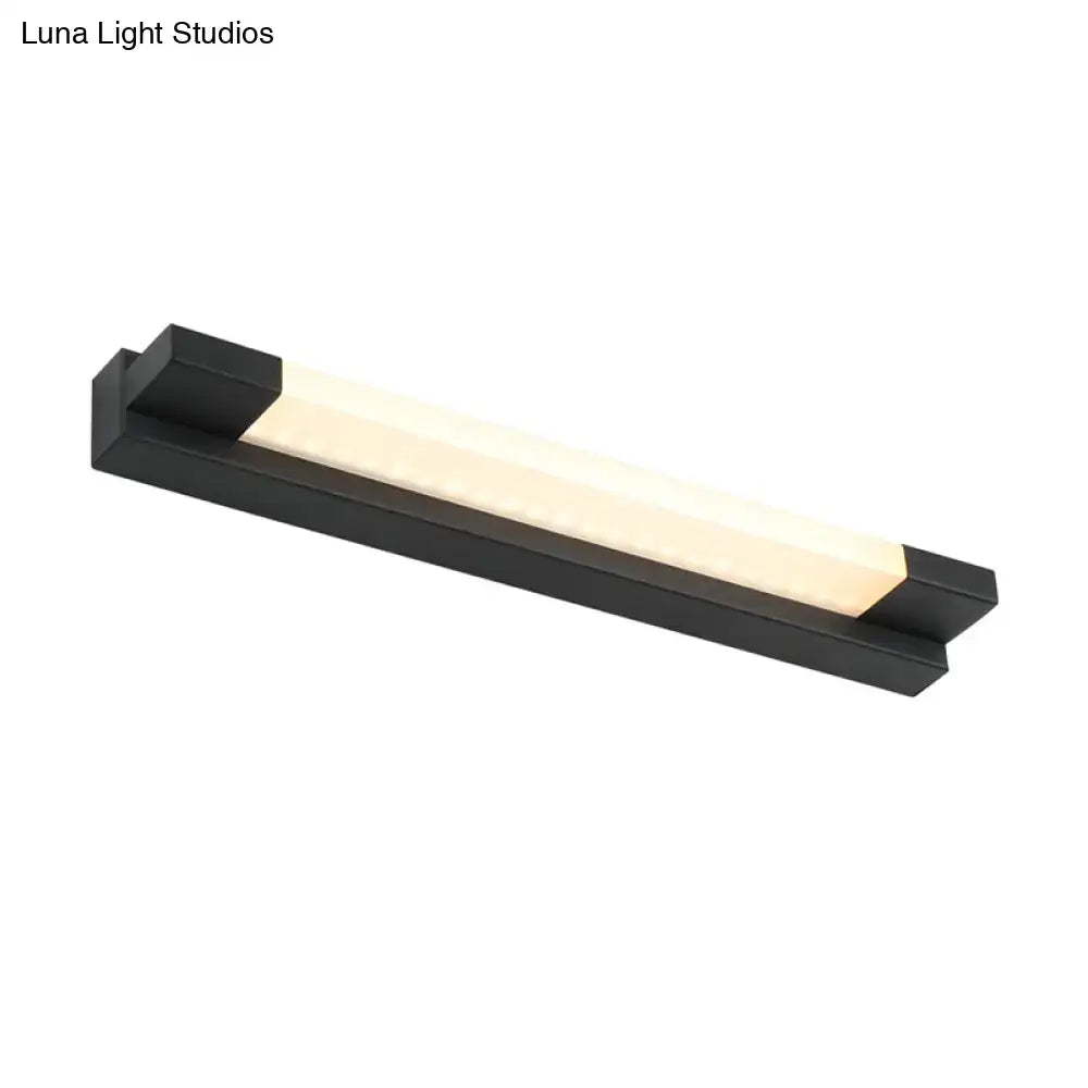 Black LED Mirror Light