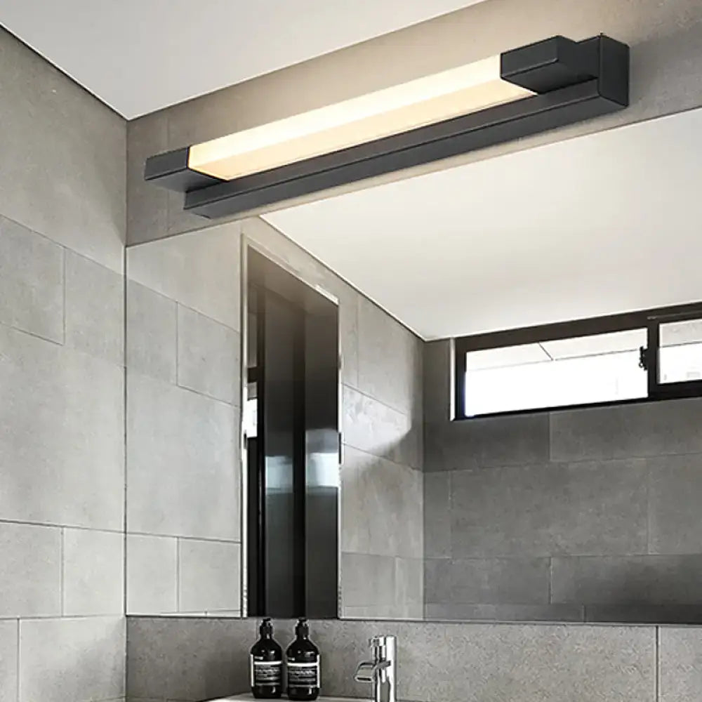 Black LED Mirror Light