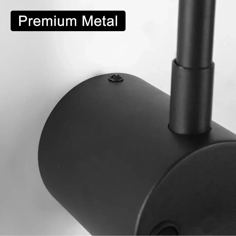 Black Adjustable Spotlight Sconce