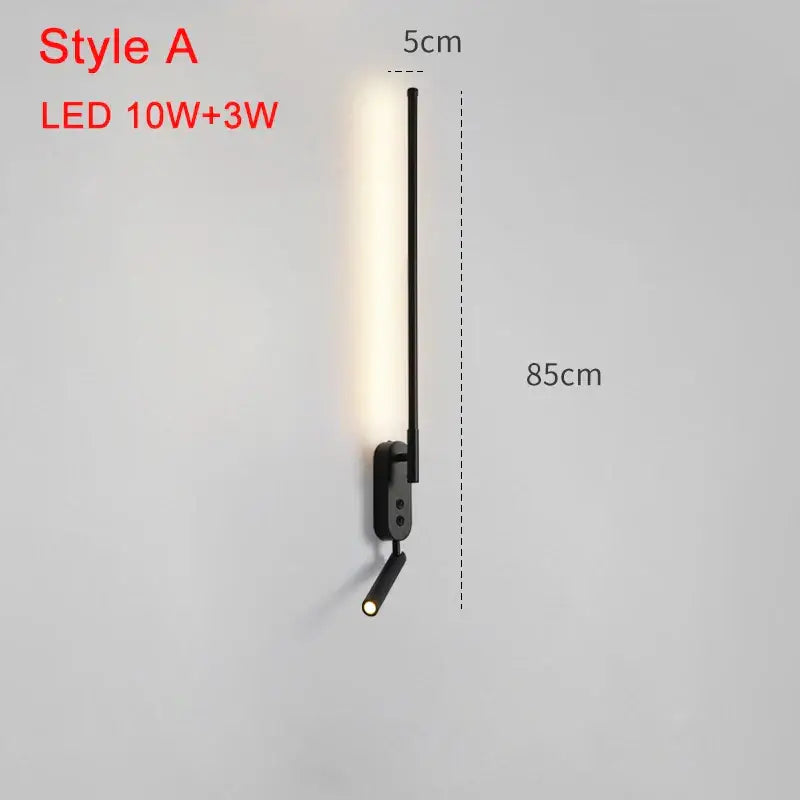 Black Adjustable Spotlight Sconce