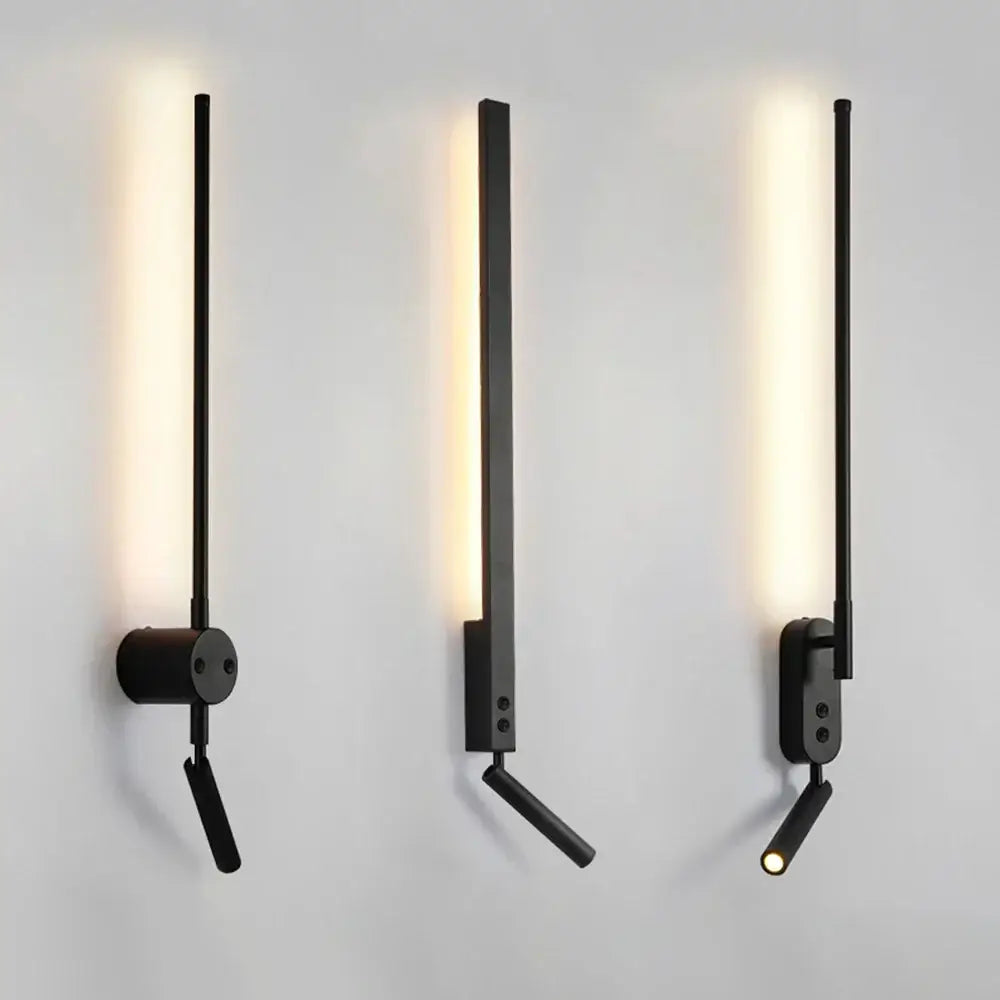 Black Adjustable Spotlight Sconce