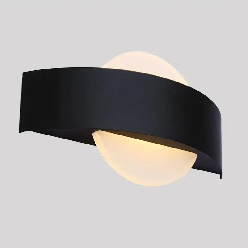 Black Frosted Glass Sconce Cozy Atmosphere