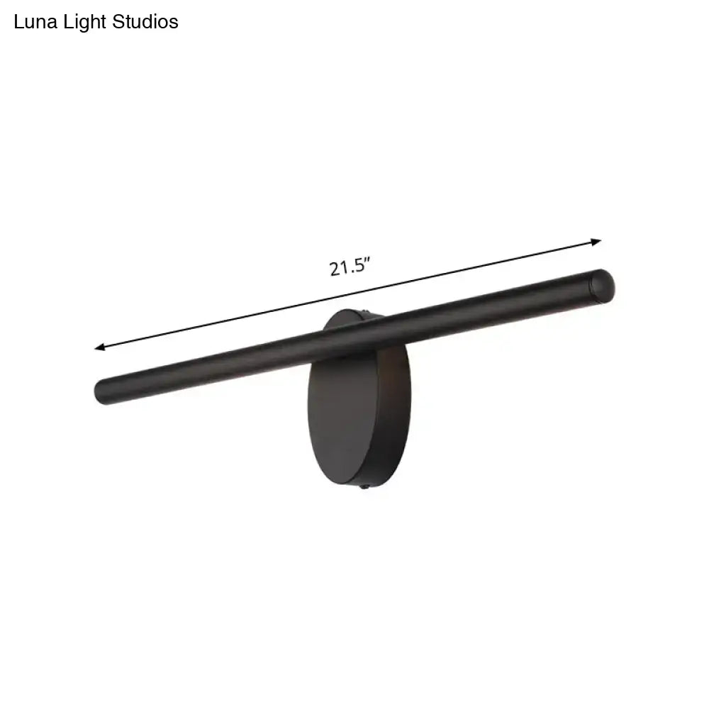Black Acrylic Bathroom Sconce