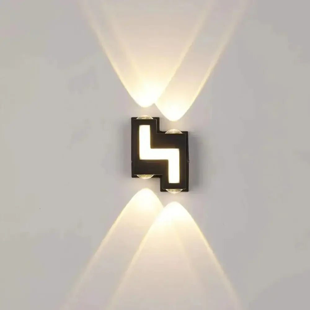 Black Waterproof LED Sconce