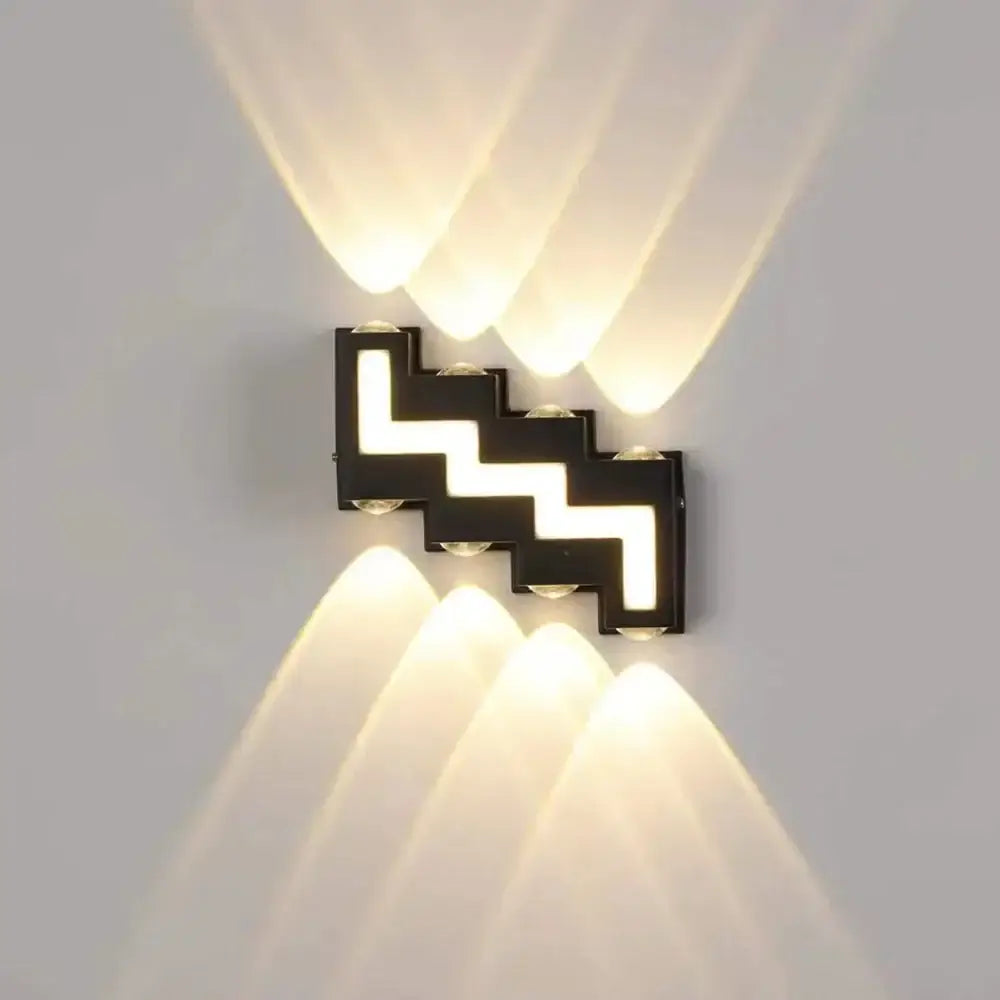 Black Waterproof LED Sconce