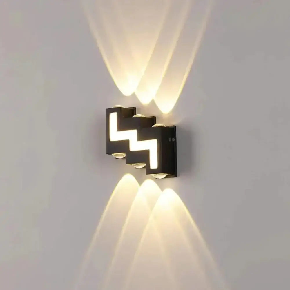 Black Waterproof LED Sconce