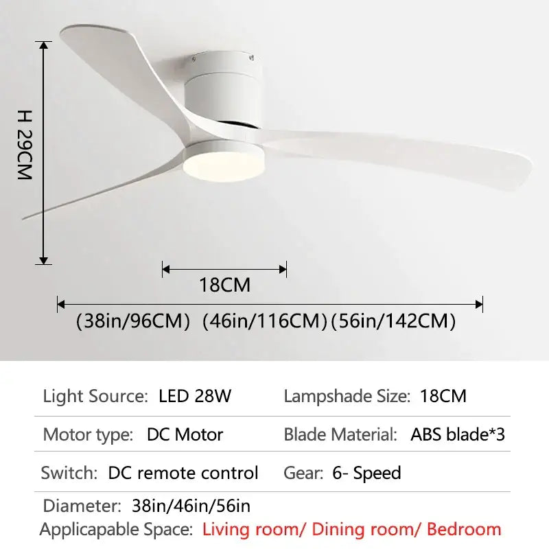 Black Wood 56-Inch Remote Ceiling Fan