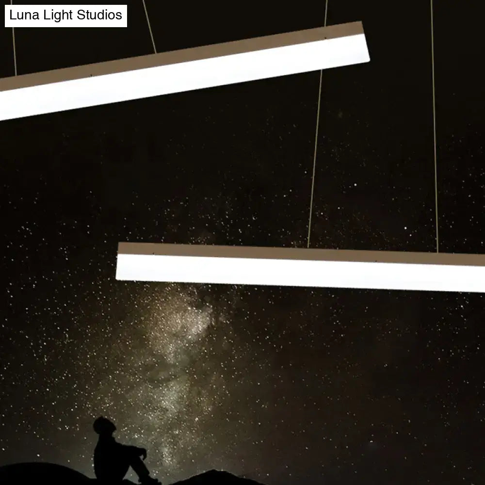 Coffee Linear LED Pendant
