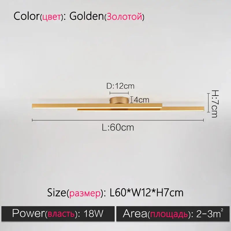 Black Nordic Ceiling Lamp