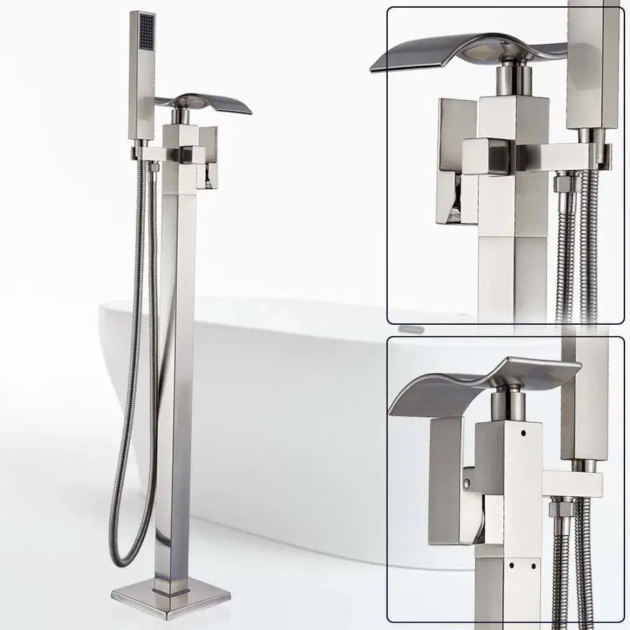 Black Waterfall Bathtub Faucet