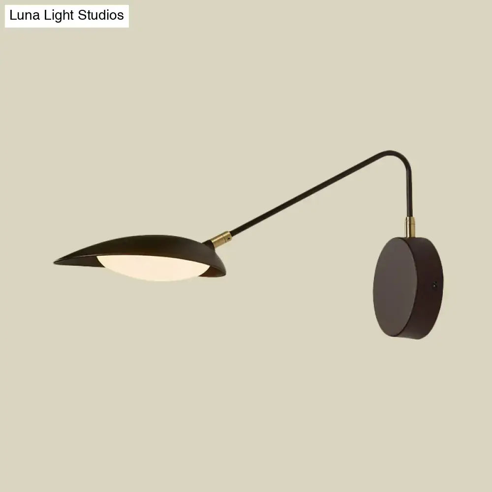 Black Adjustable Oval Reading Lamp