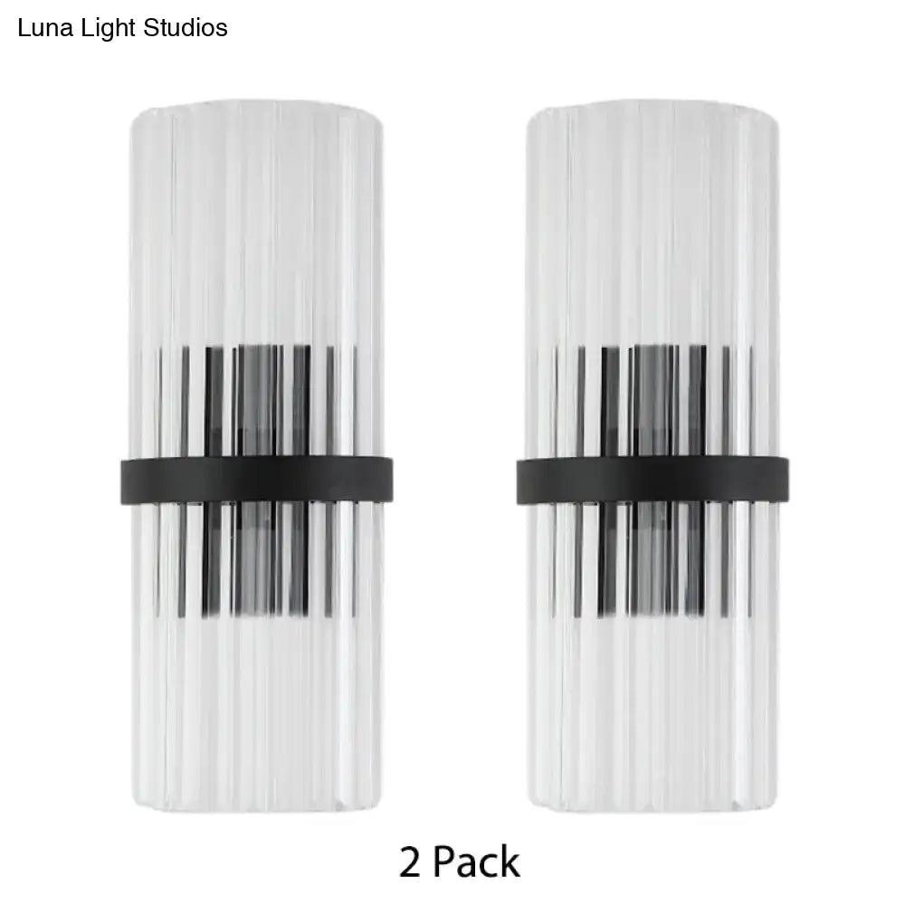 Black Crystal Wall Sconce for Dining Room