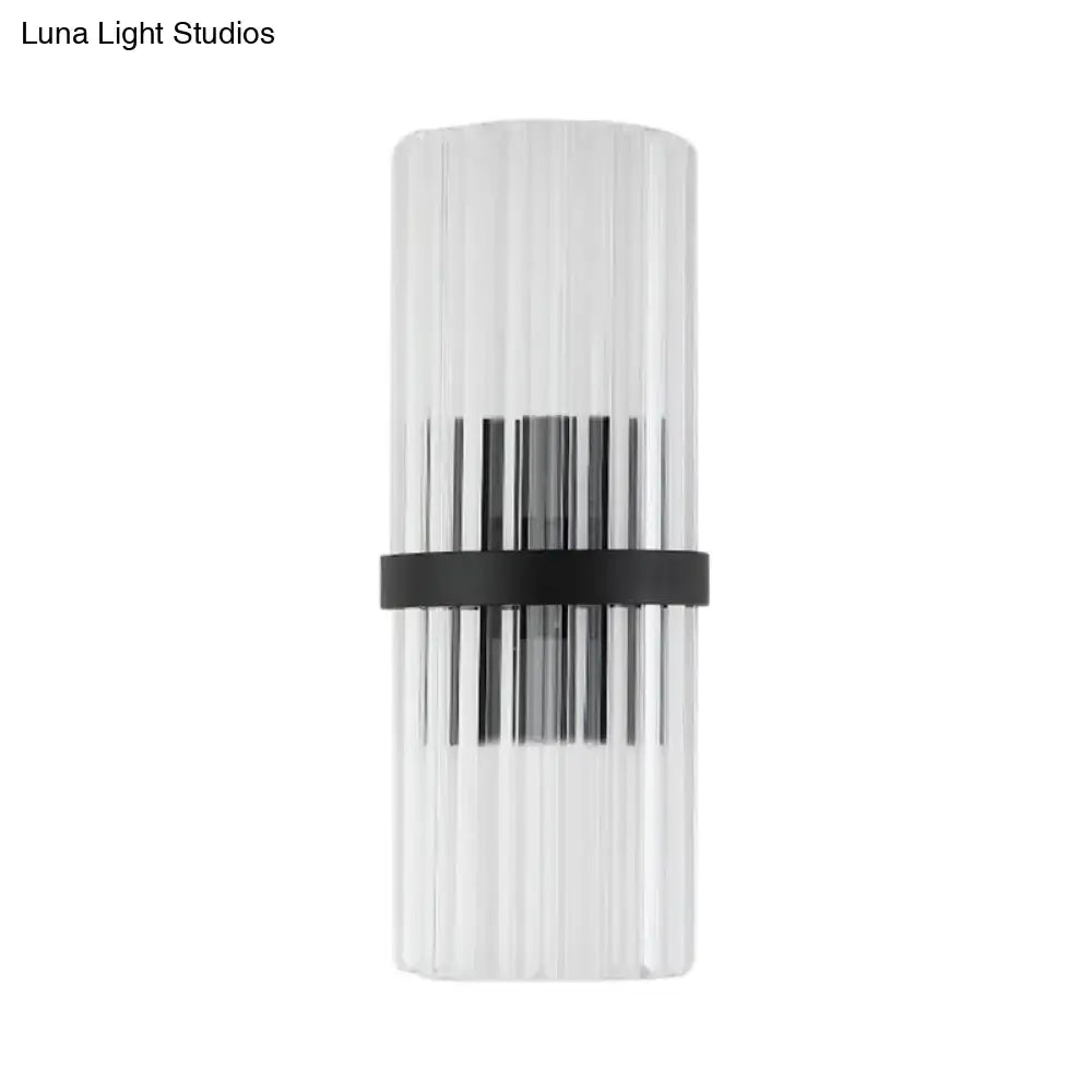 Black Crystal Wall Sconce for Dining Room