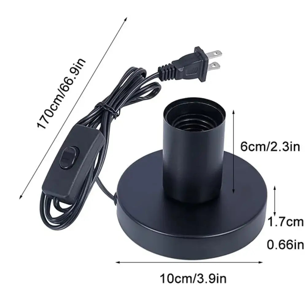 Black Metal Lamp Base