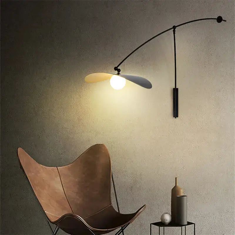 Black Long Arm Floor Lamp