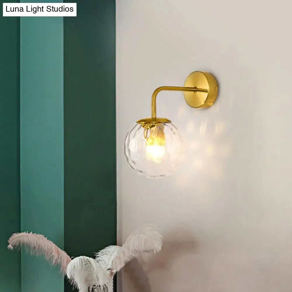 Black Metal Rippled Sconce