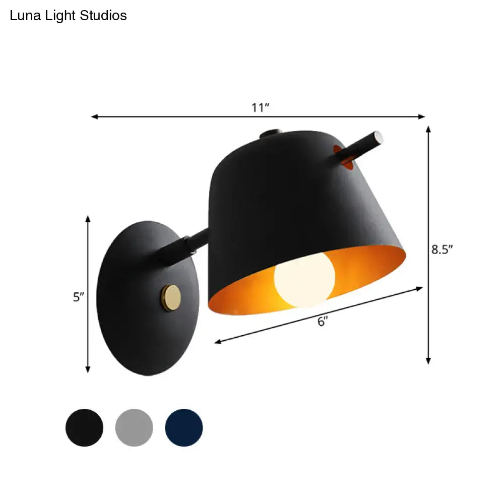 Black Metal Wall Light