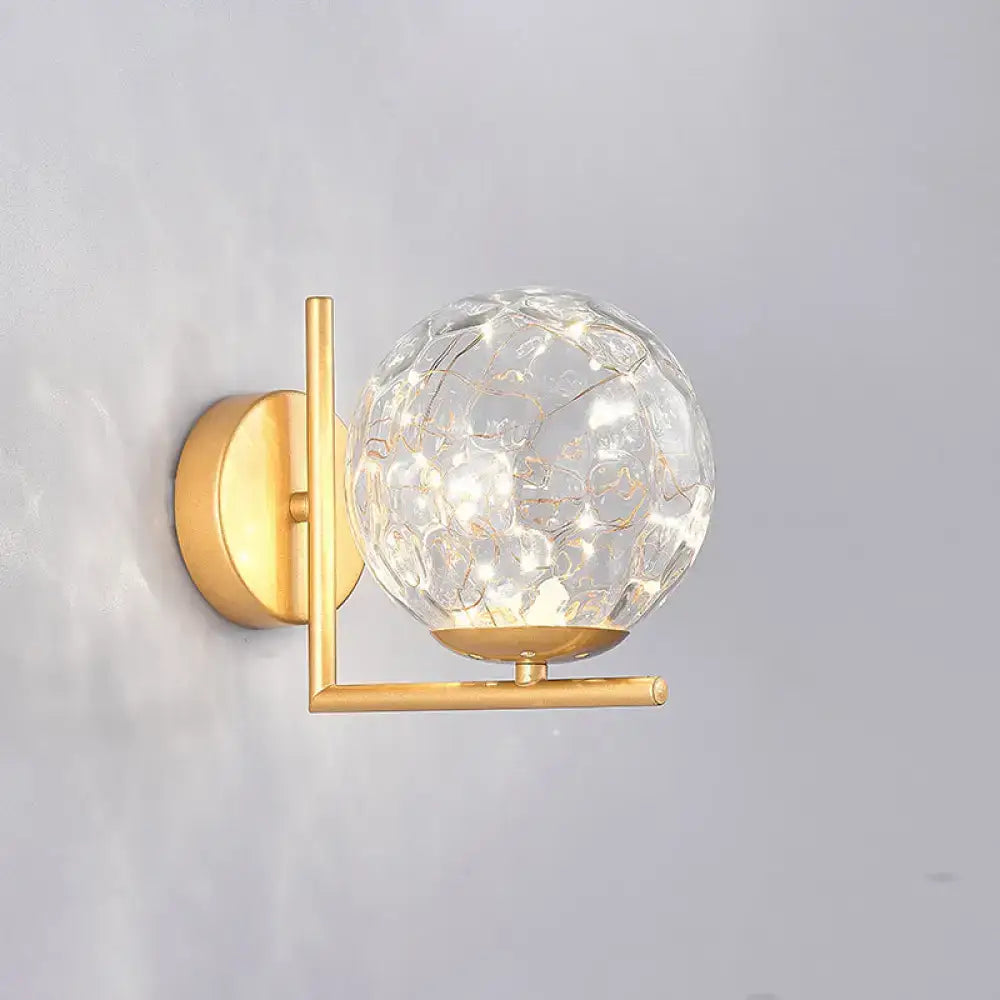 Black Globe Wall Sconce