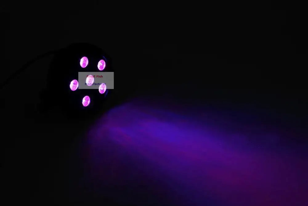 Black Sound-Activated LED Par Stage Lights
