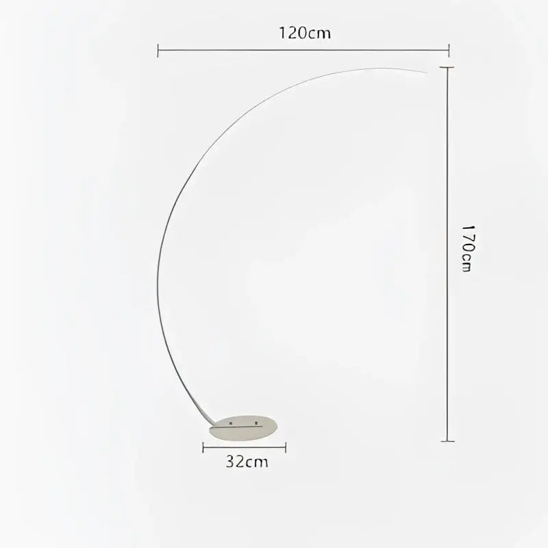 Black Arc Floor Lamp