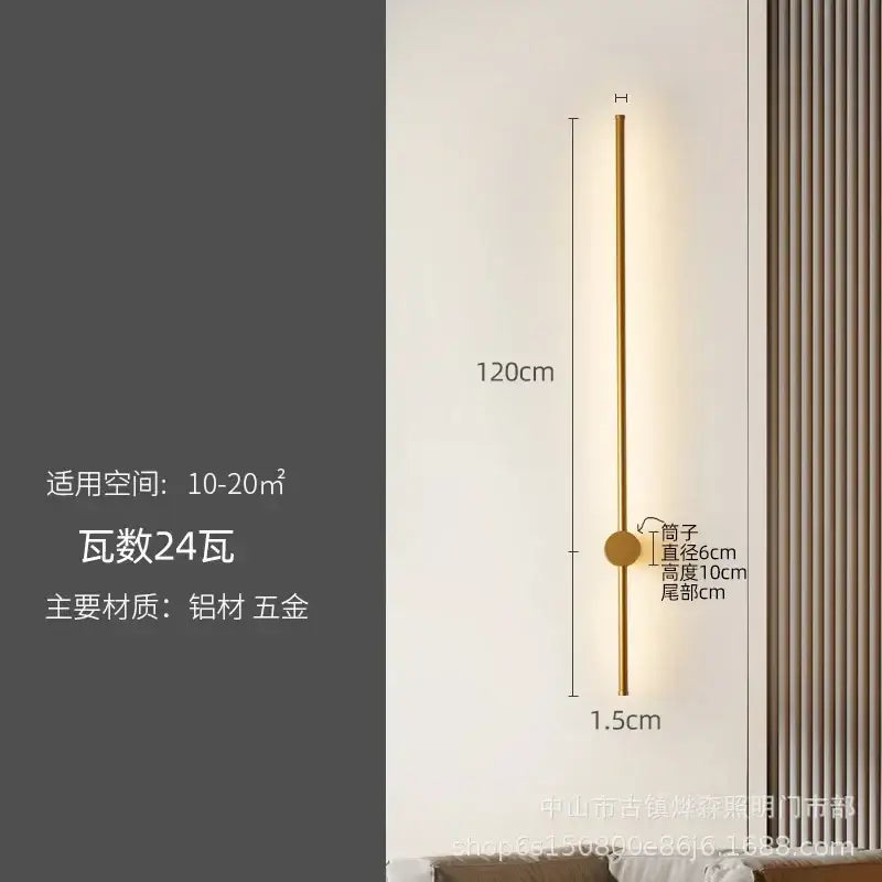 Black LED Strip Lamp