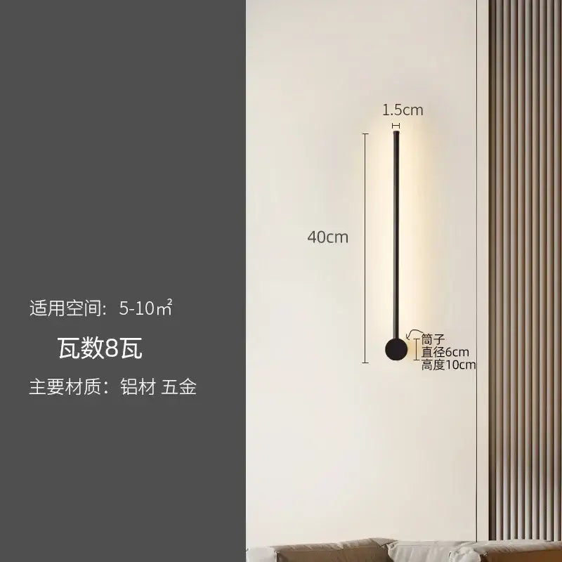 Black LED Strip Lamp
