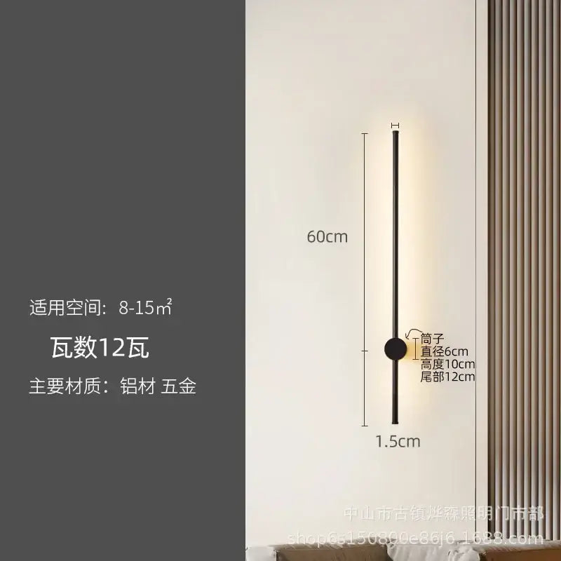 Black LED Strip Lamp