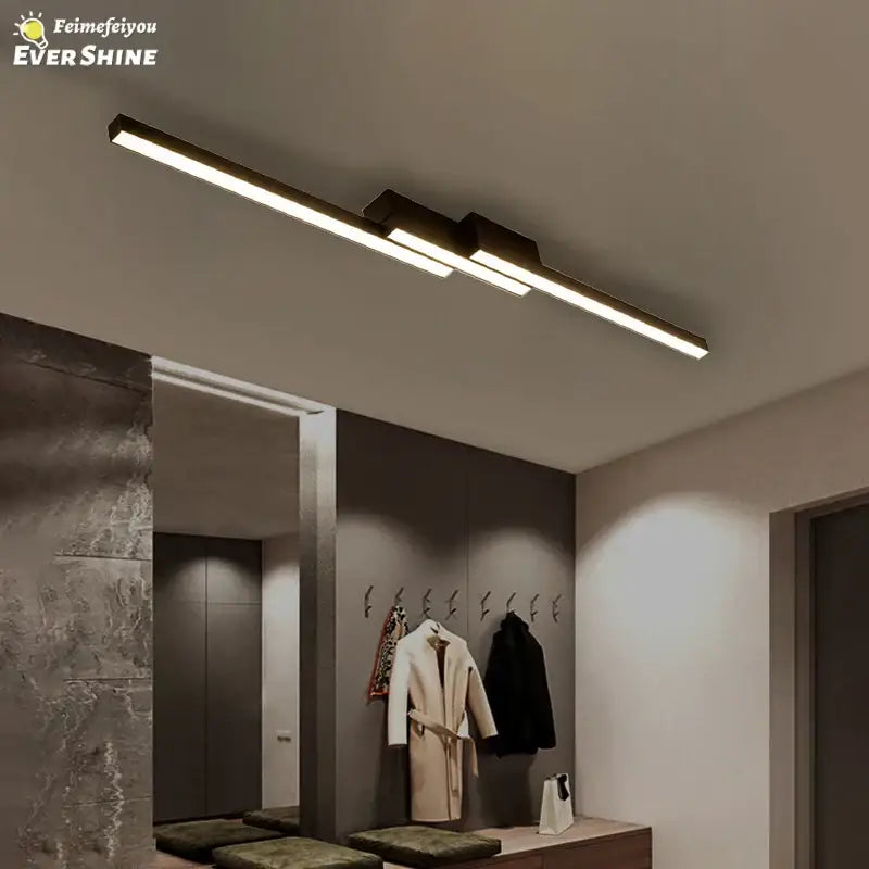 Black Contemporary Ceiling Light