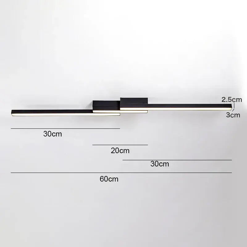 Black Contemporary Ceiling Light