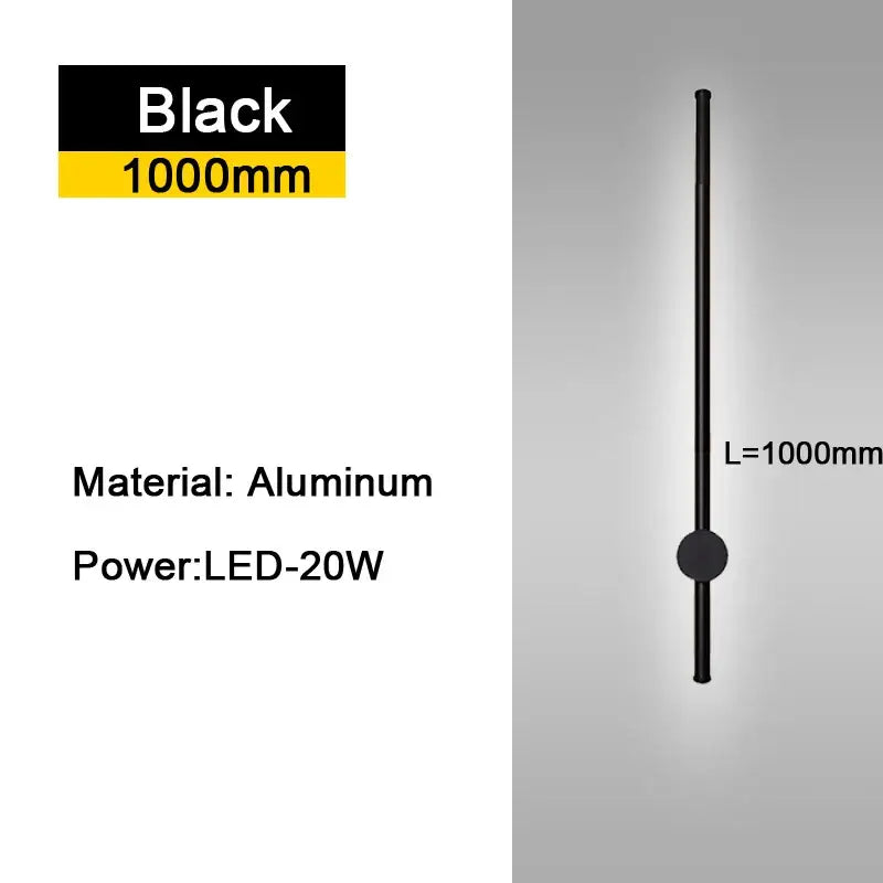 Black Rotatable 350-Degree LED Sconce