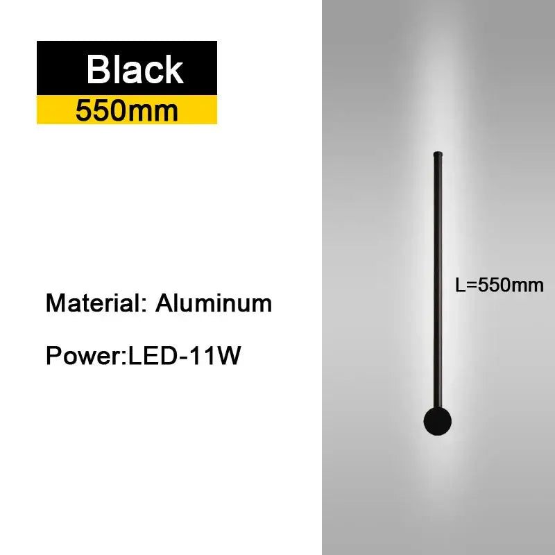 Black Rotatable 350-Degree LED Sconce
