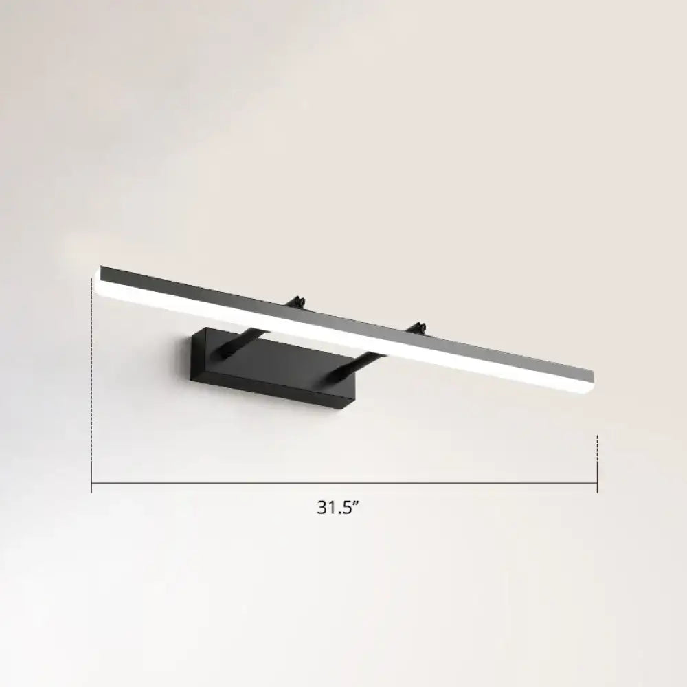 Black Pivoting LED Wall Light