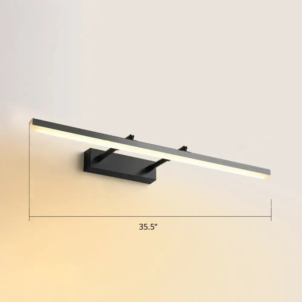 Black Pivoting LED Wall Light