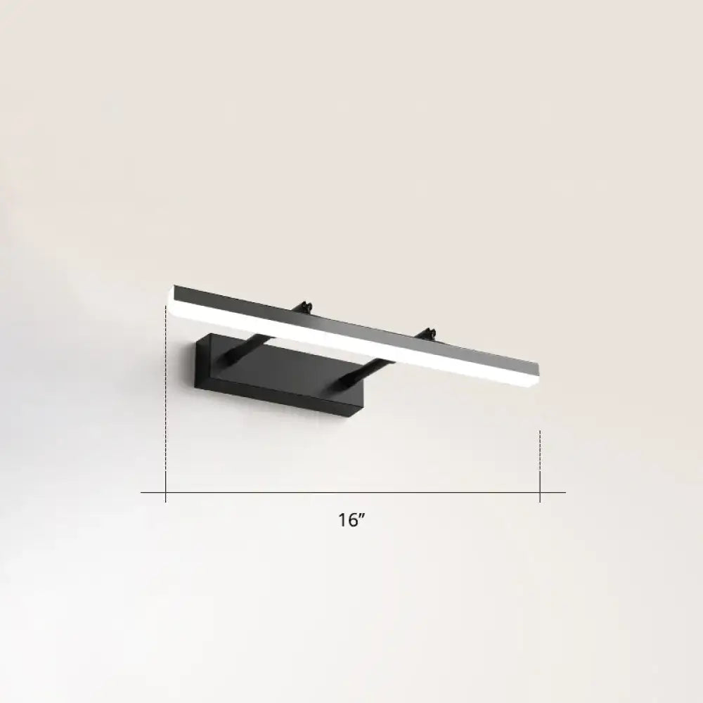 Black Pivoting LED Wall Light