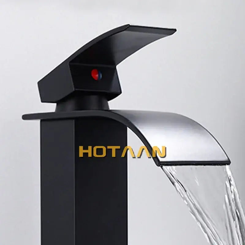 Black Brass Waterfall Tap