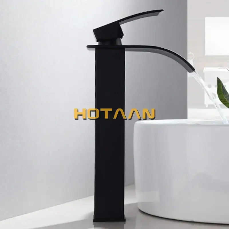Black Brass Waterfall Tap