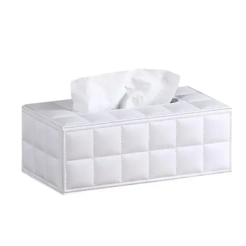 Black Leather Tissue Holder