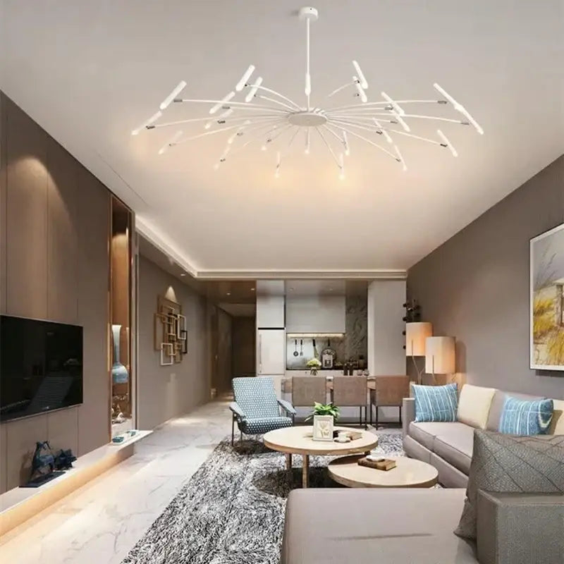 Black Radial LED Pendant