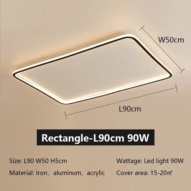 Black Dimmable Ceiling Lamp