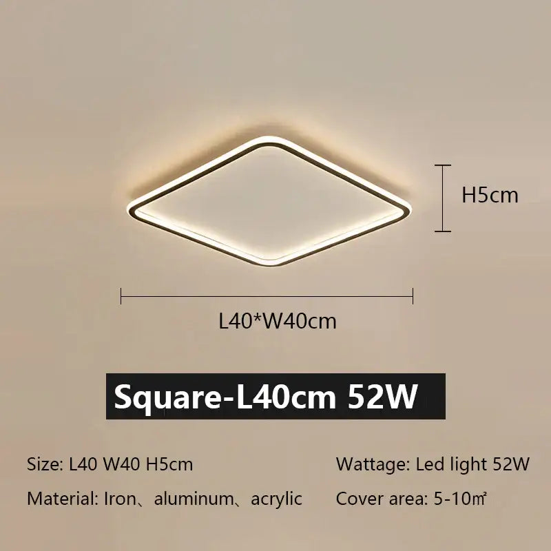 Black Dimmable Ceiling Lamp