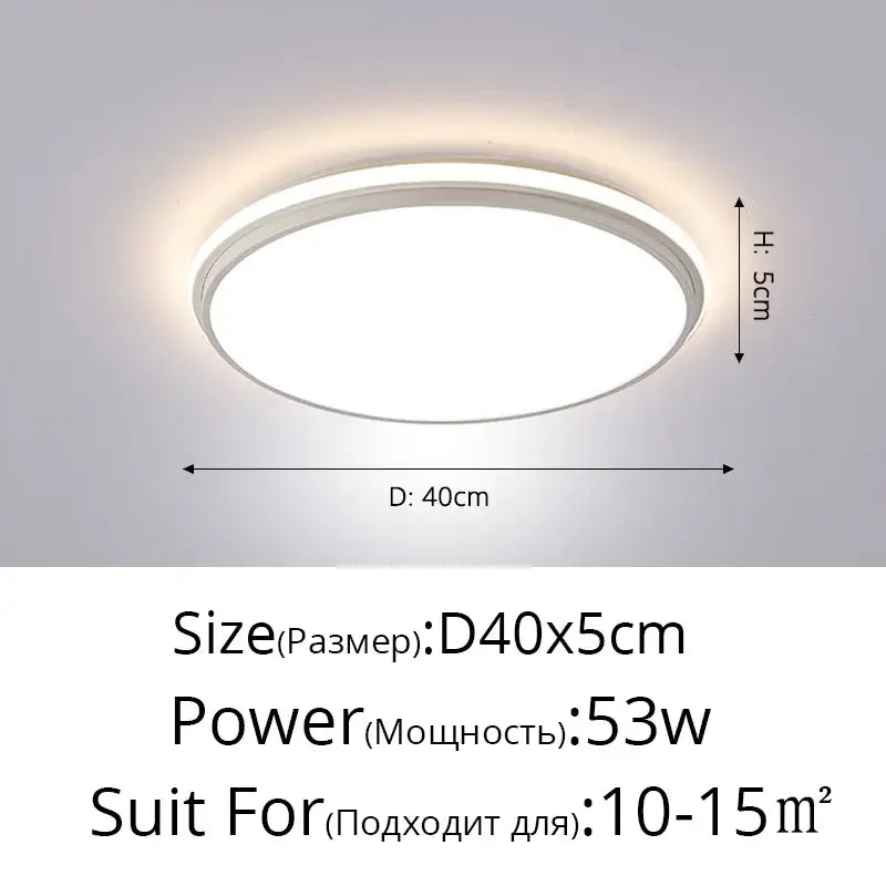 Black LED Ceiling Lamp