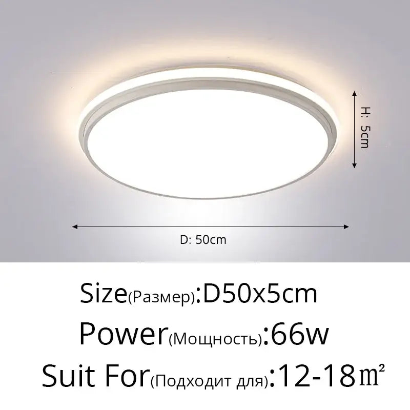Black LED Ceiling Lamp