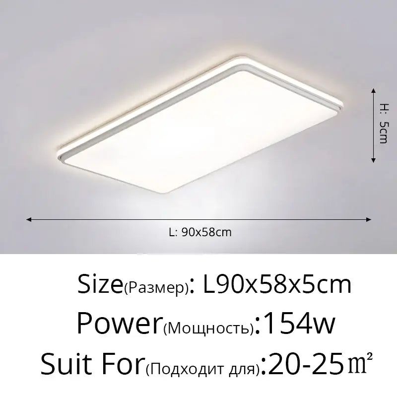 Black LED Ceiling Lamp