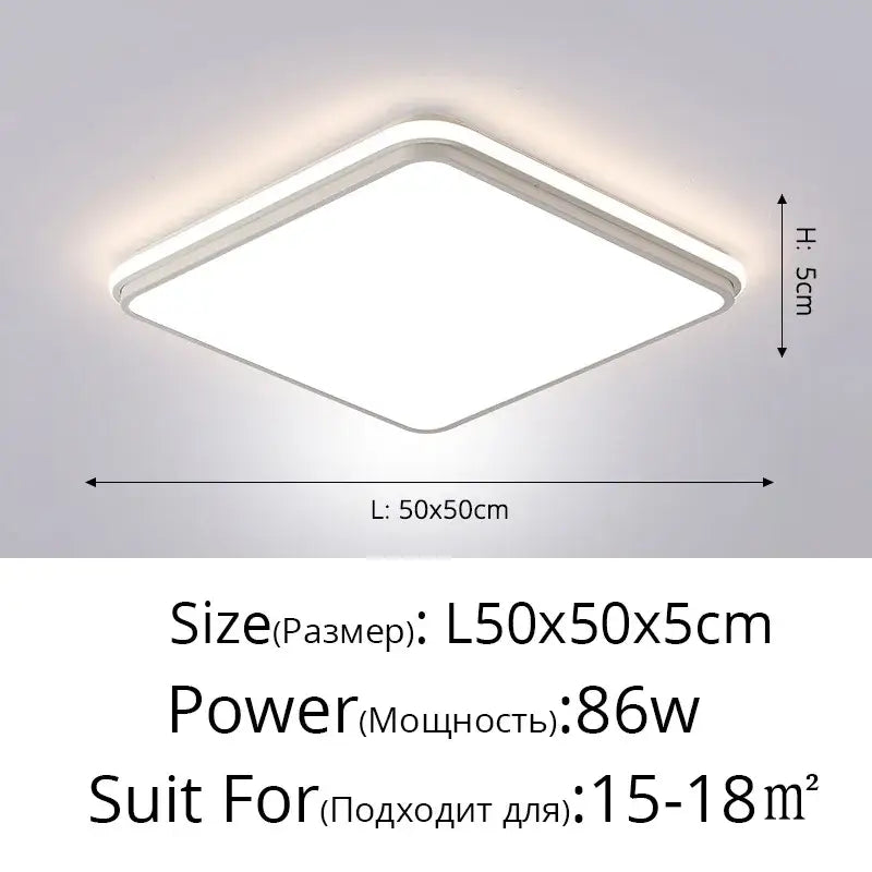 Black LED Ceiling Lamp