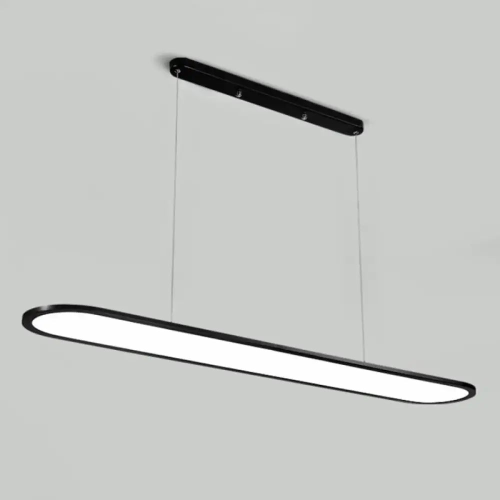 Black Acrylic Island Pendant