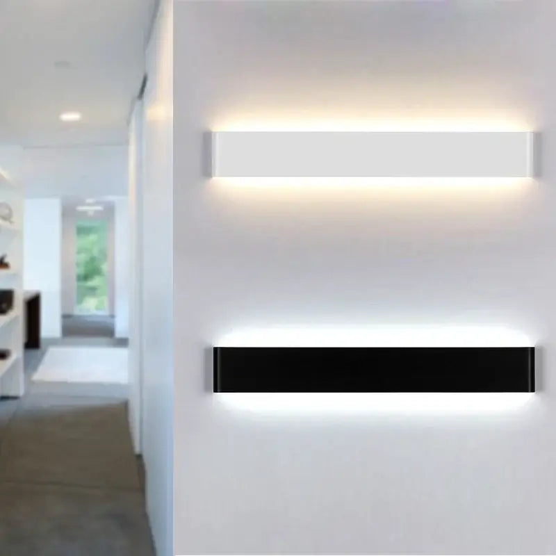 Black LED Wall Sconce Modern Elegance Design