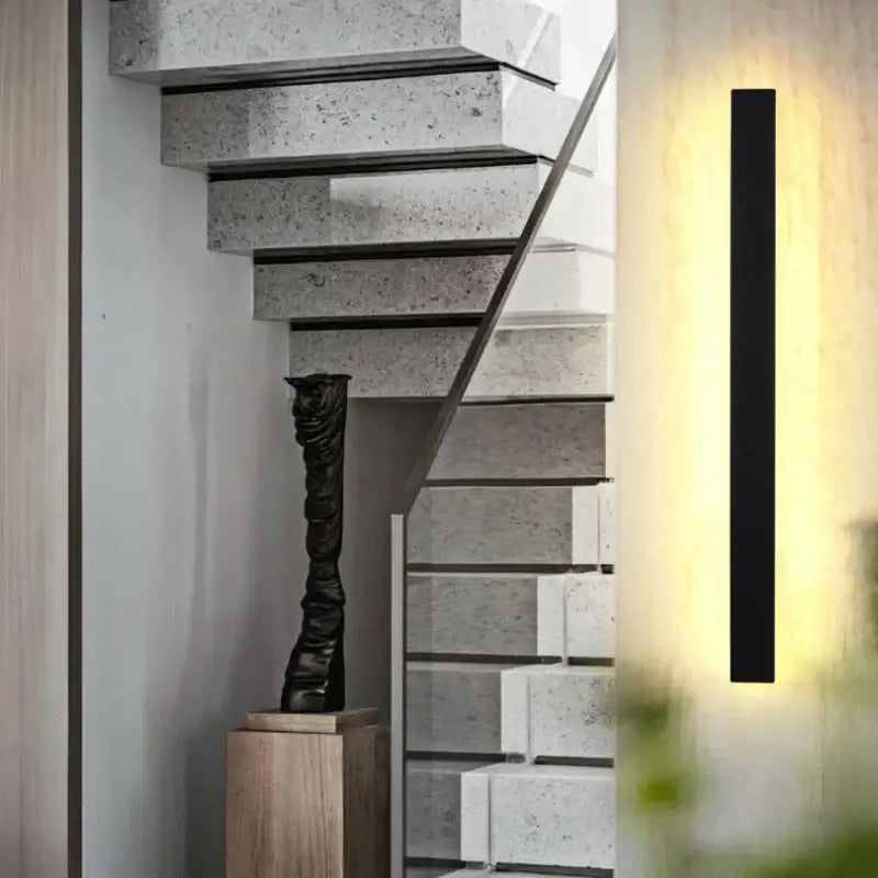 Black Long Strip LED Wall Light Up To 100cm