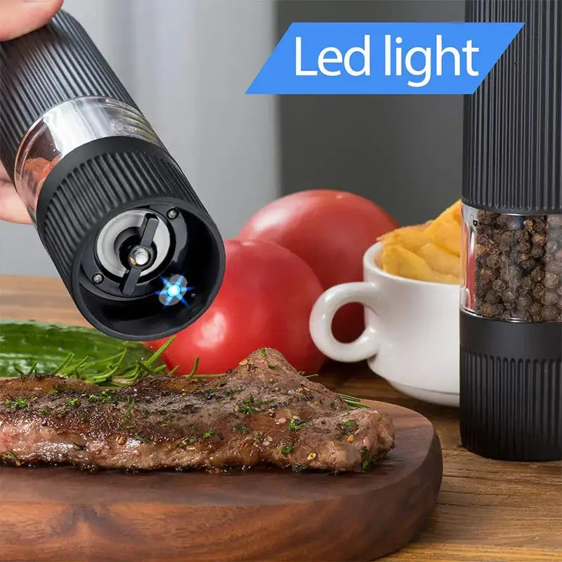 Black Automatic Spice Grinder